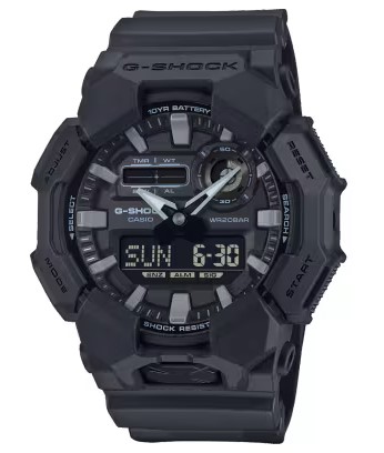 CASIO G-SHOCK ANALOGUE/DIGITAL BLACK RESIN WATCH