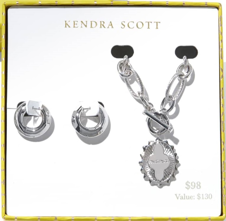 KENDRA SCOTT MAMA & MIKKI RHODIUM GIFT SET