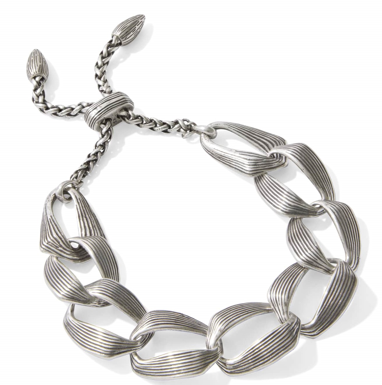 KENDRA SCOTT KIRA VINTAGE SILVER TONE CHAIN BRACELET