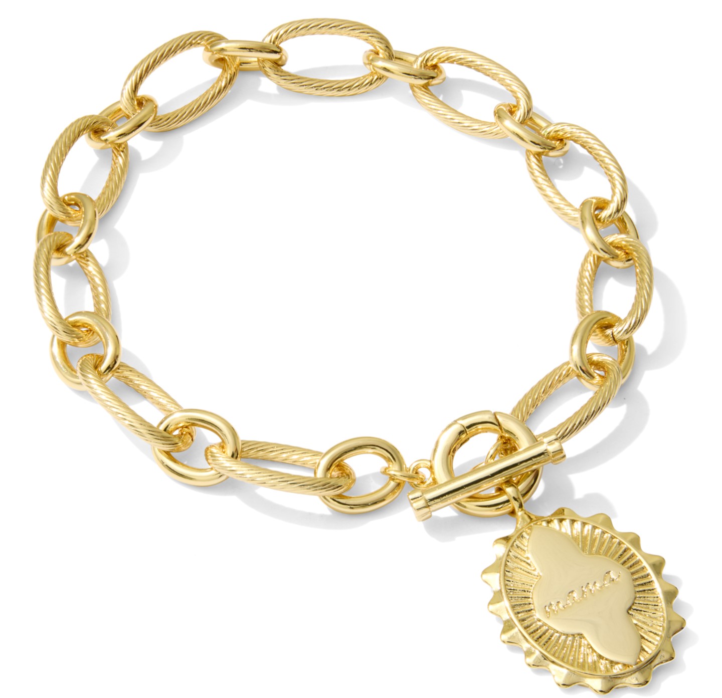 KENDRA SCOTT MAMA LINK GOLD TONE CHAIN BRACELET