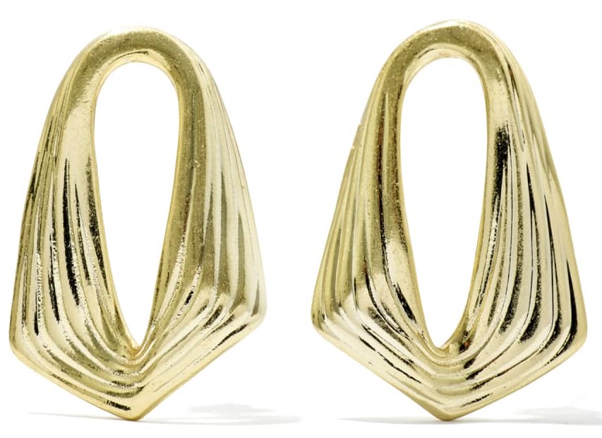 KENDRA SCOTT KIRA GOLD TONE EARRINGS