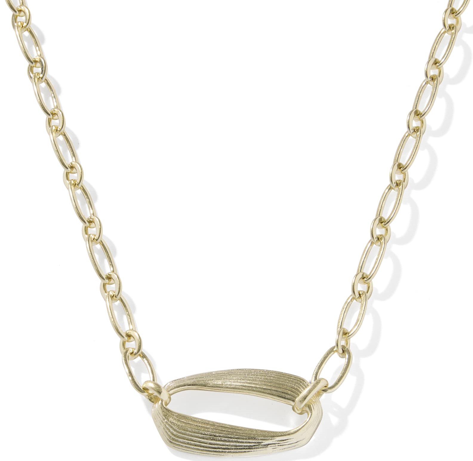 KENDRA SCOTT KIRA GOLD TONE SHORT PENDANT NECKLACE