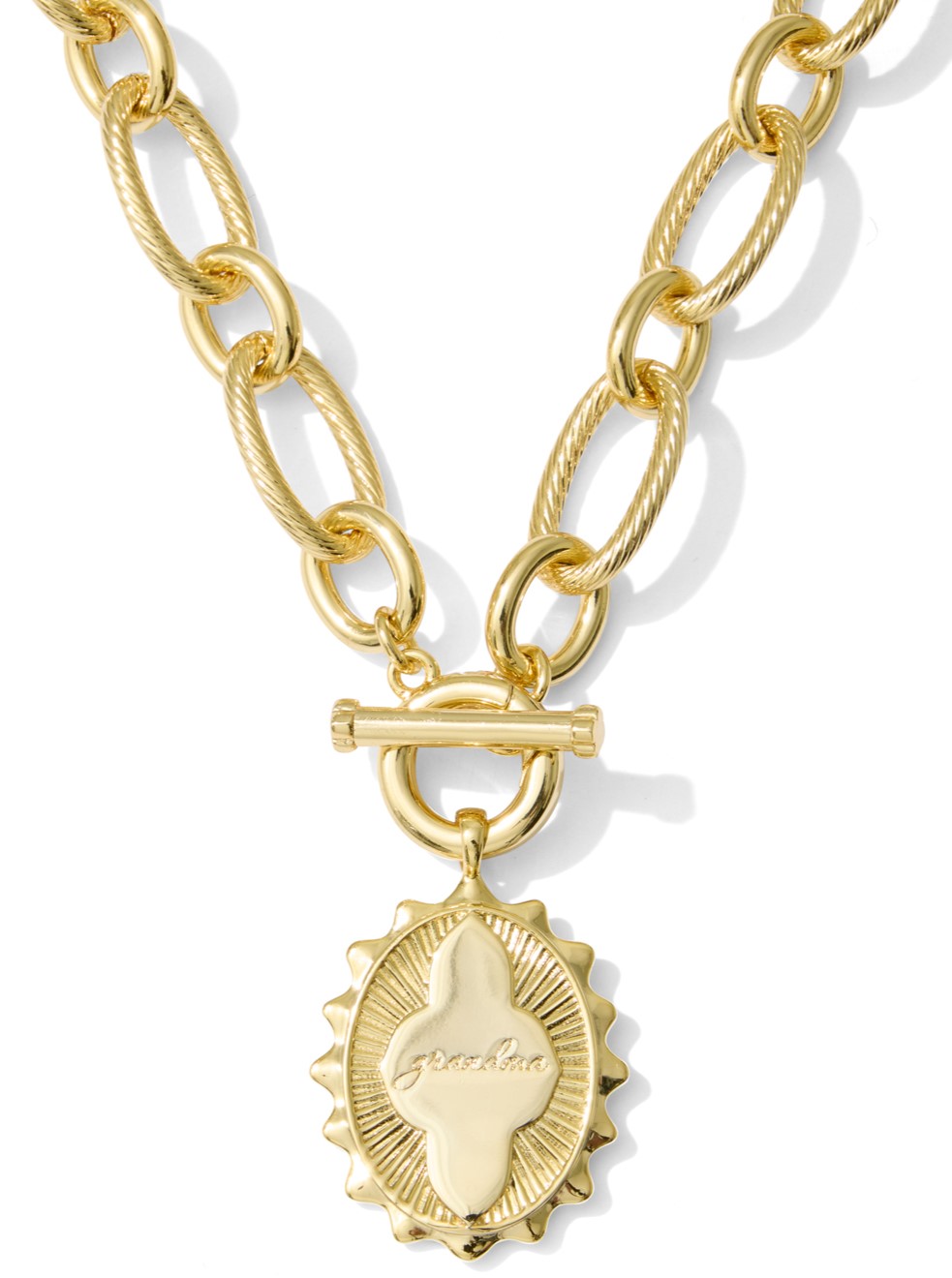 KENDRA SCOTT GRANDMA LINK GOLD TONE CHAIN NECKLACE