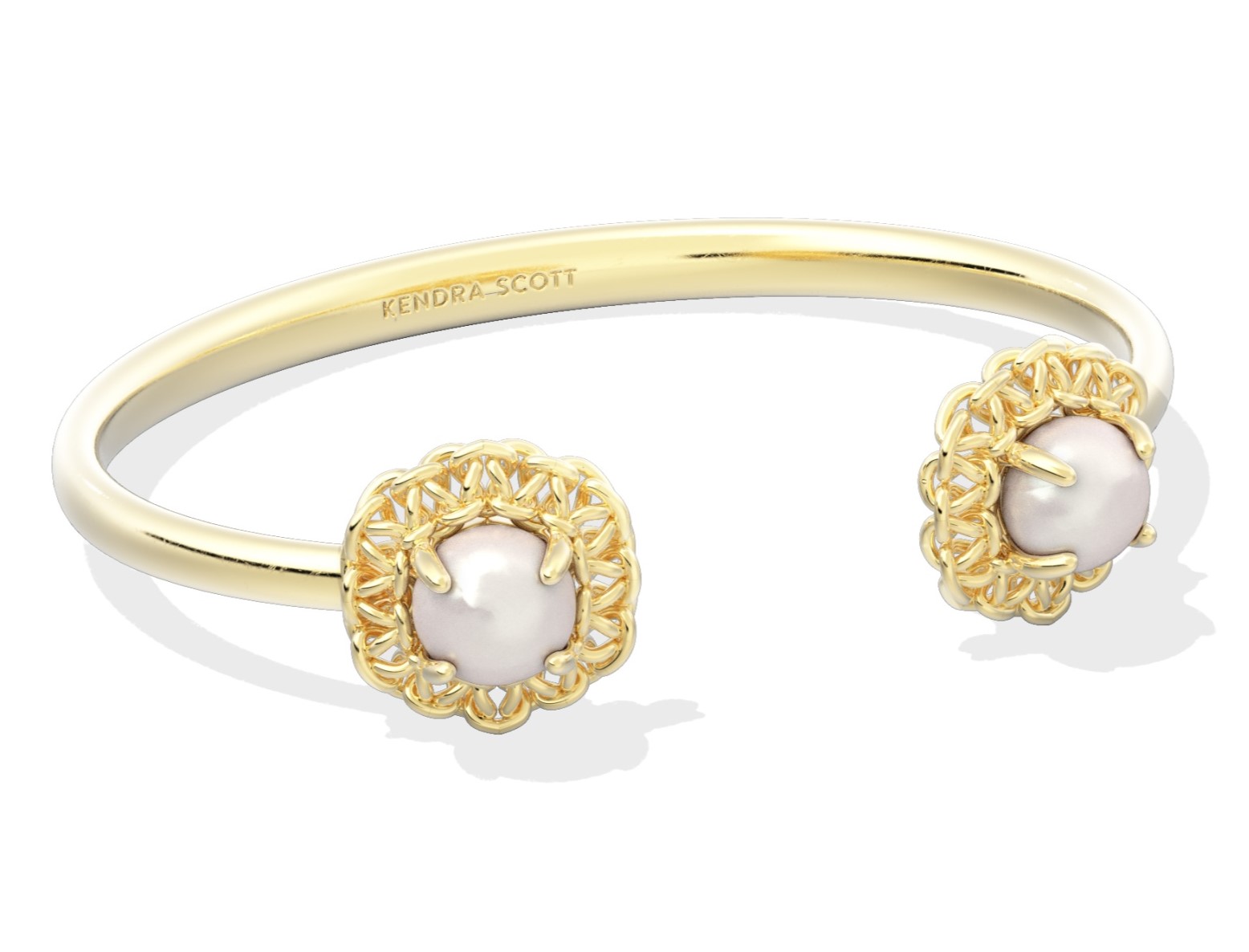 KENDRA SCOTT GABRIELLA GOLD TONE FRESHWATER PEARL CUFF