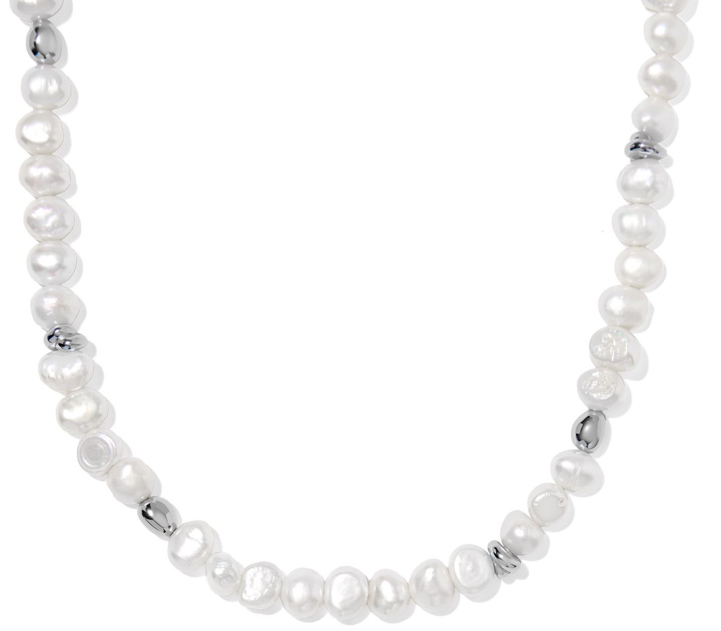 KENDRA SCOTT FRESHWATER PEARL STRAND RHODIUM
