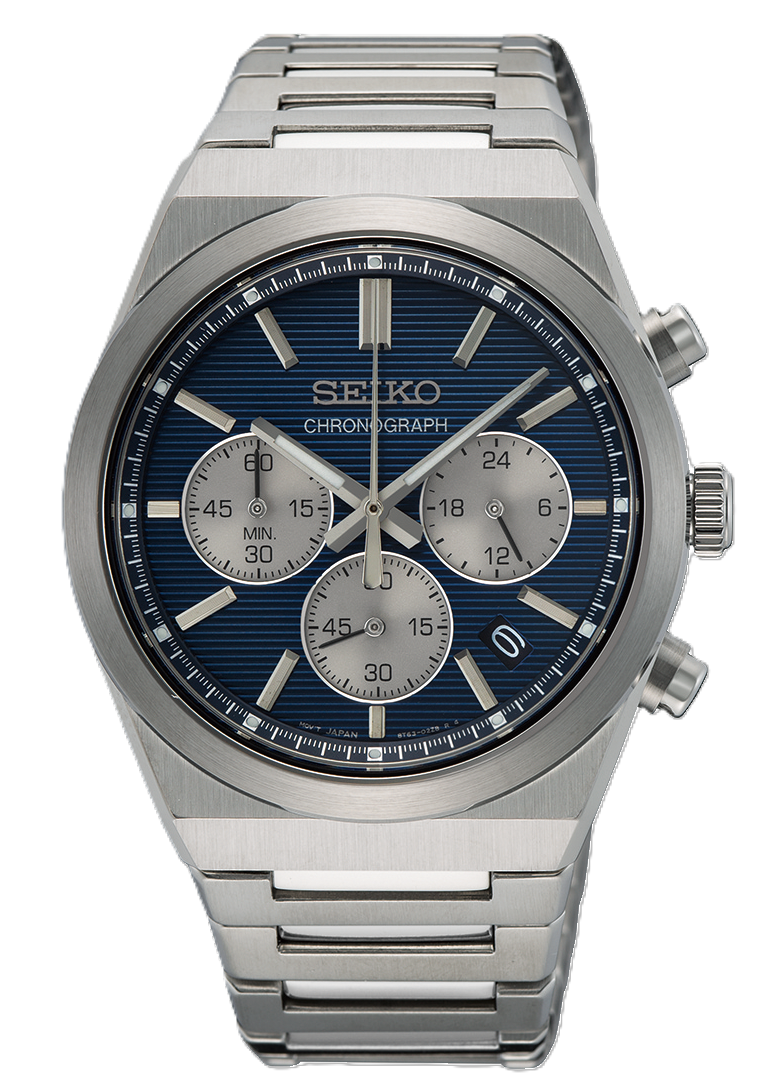 SEIKO GTS 40MM BLUE DIAL SS