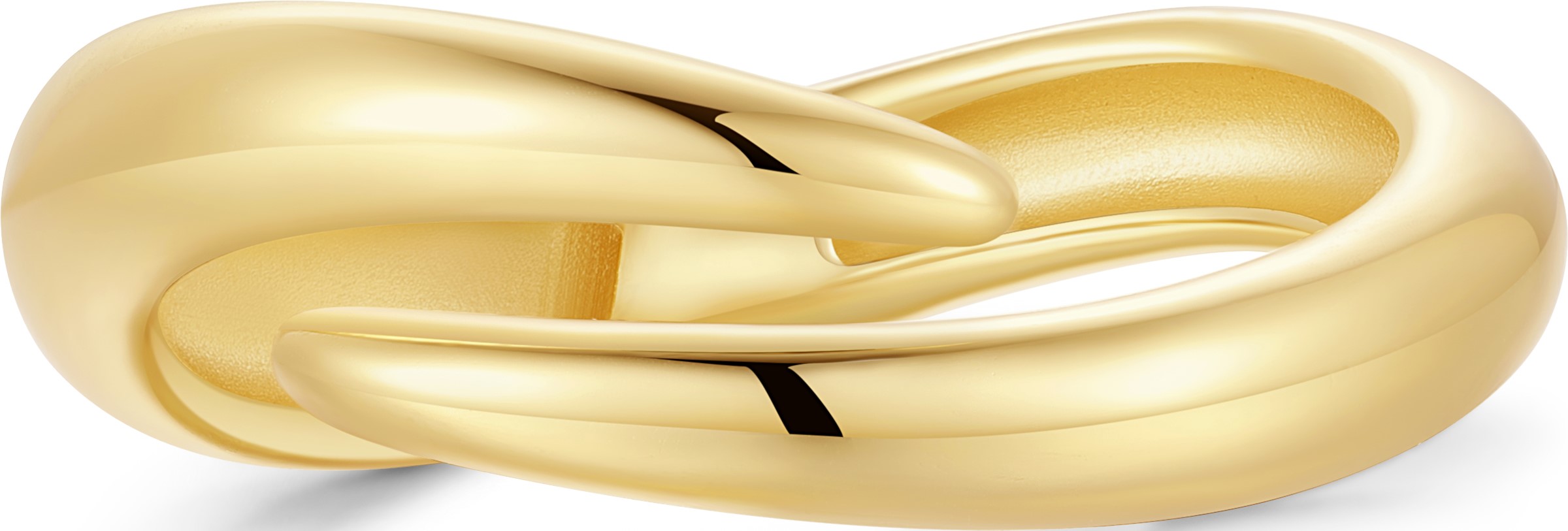 ANIA HAIE SPIRAL ADJUSTABLE GOLD TONE RING