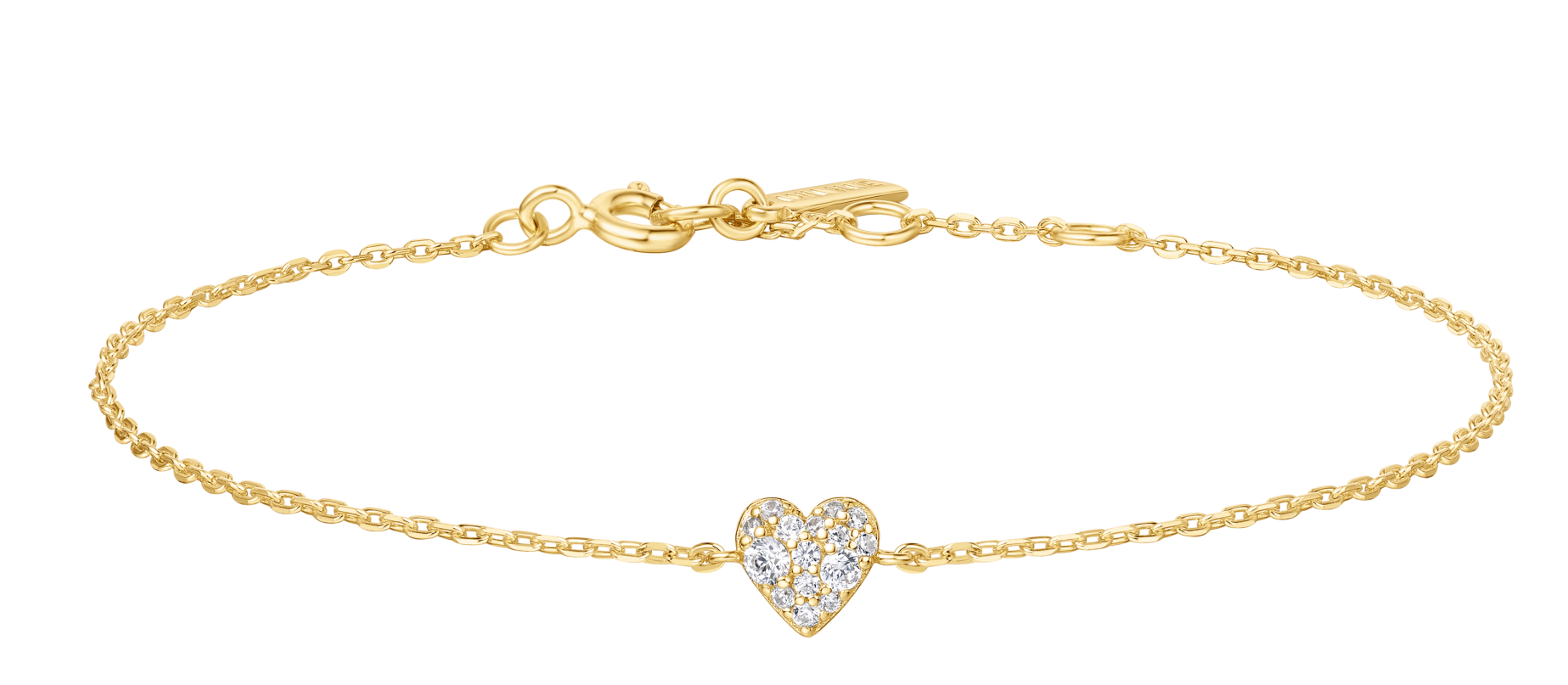 ANIA HAIE GOLD SWEETHEART PAVE BRACELET