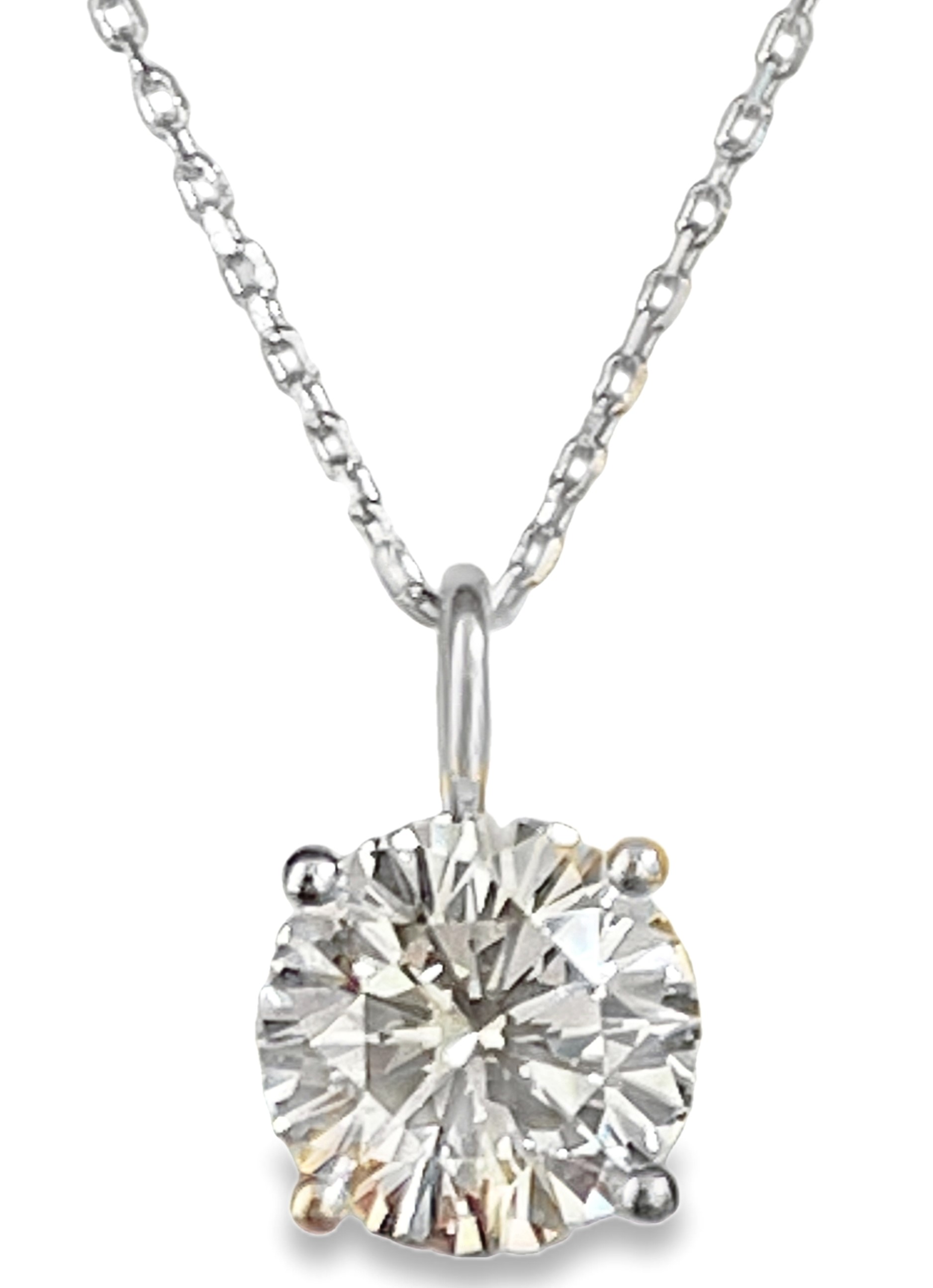 SUPER MAN MADE CREATED 2.09CT 100-FACET ROUND DIAMOND PENDANT/CHAIN E VS1 FDX 73016680104  14KW CHAIN INCUDED