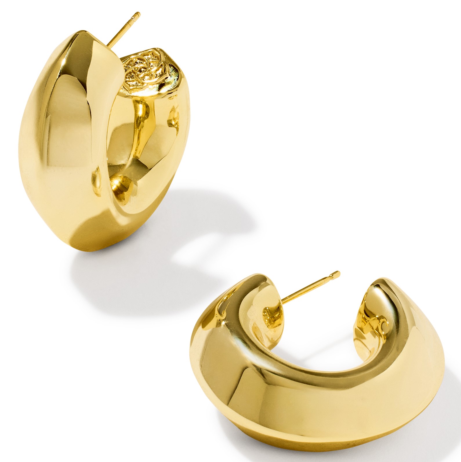 KENDRA SCOTT EMBRY GOLD TONE HOOPS