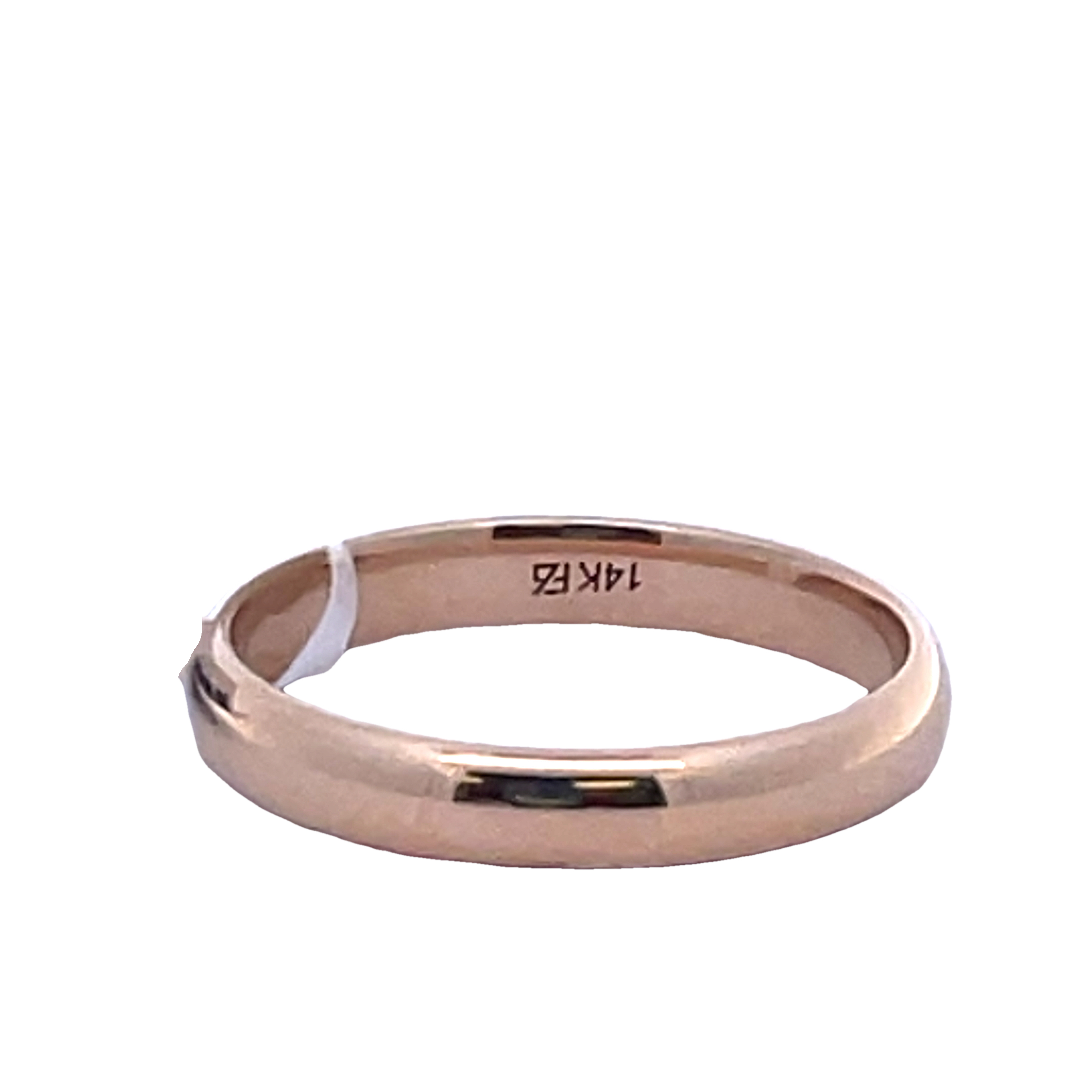 ARTCARVED 3MM LOW DOME LDS COMFORT FIT BAND; SIZE 7; 14KW