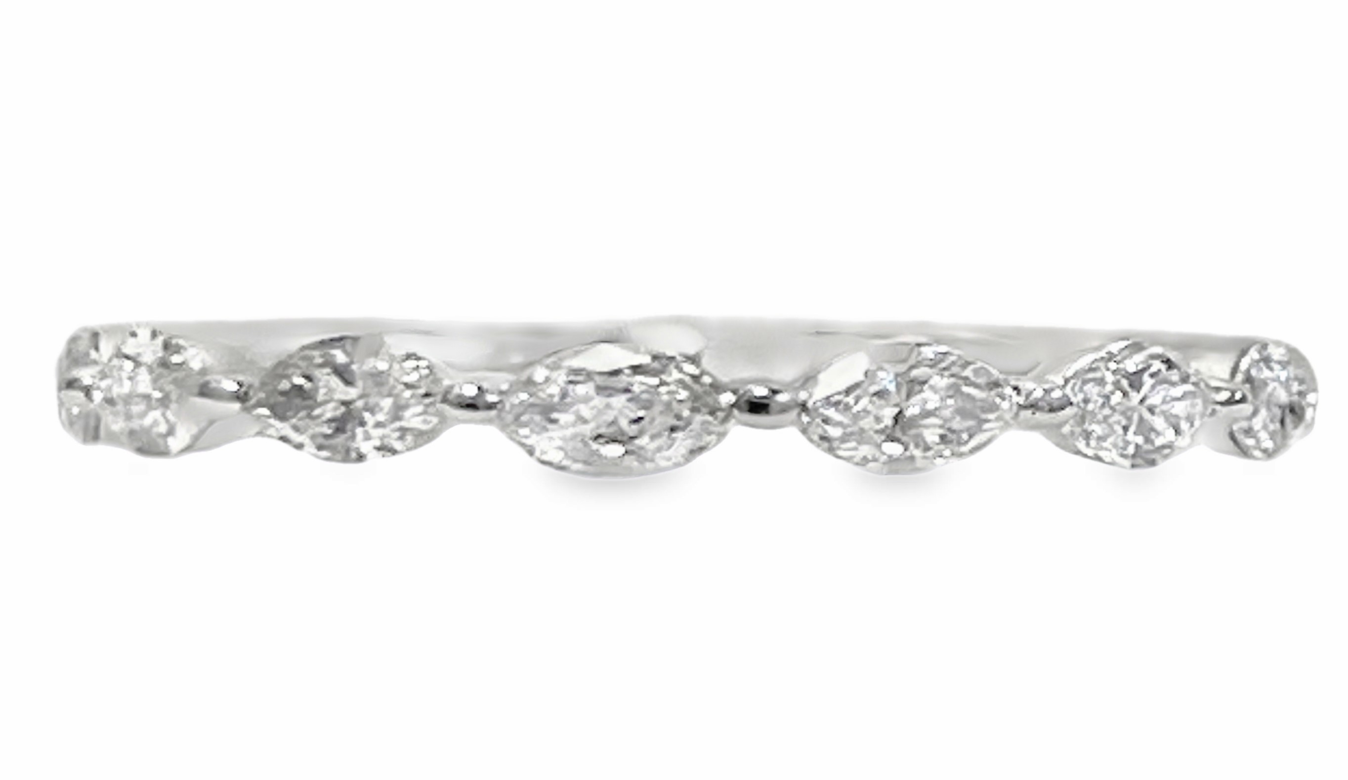 .48CTW LDS 7 MARQUISE DIAMOND BAND GH SI 14KW