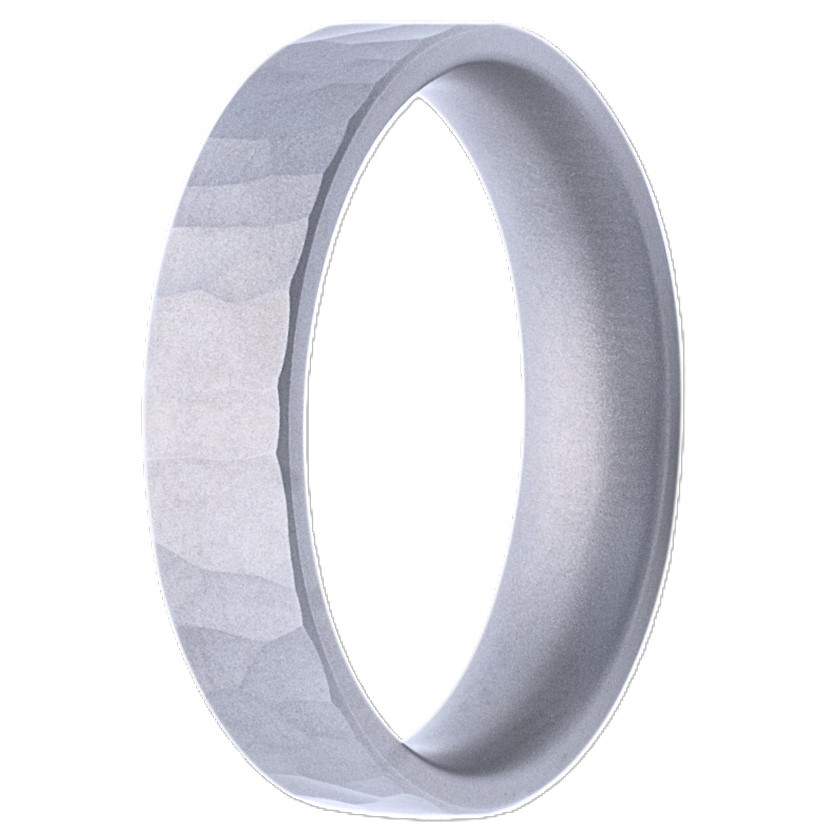 7MM COBALT FLAT HAND FORGED BAND SIZE 10.5
