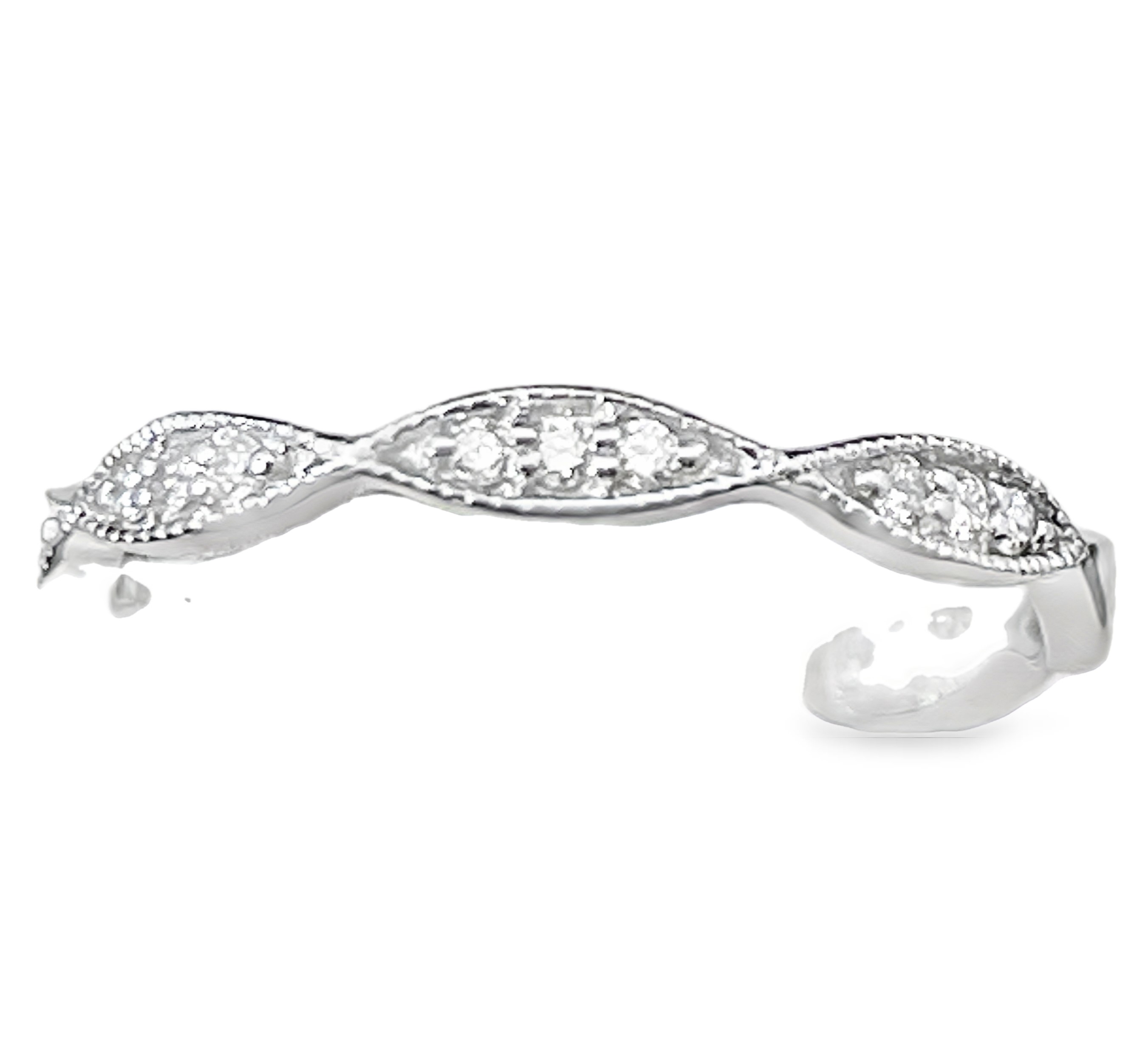 .10CTW LDS DIAMOND MARQUISE STATIONS BAND CONTAINING 15 ROUND DIAMONDS 10KW