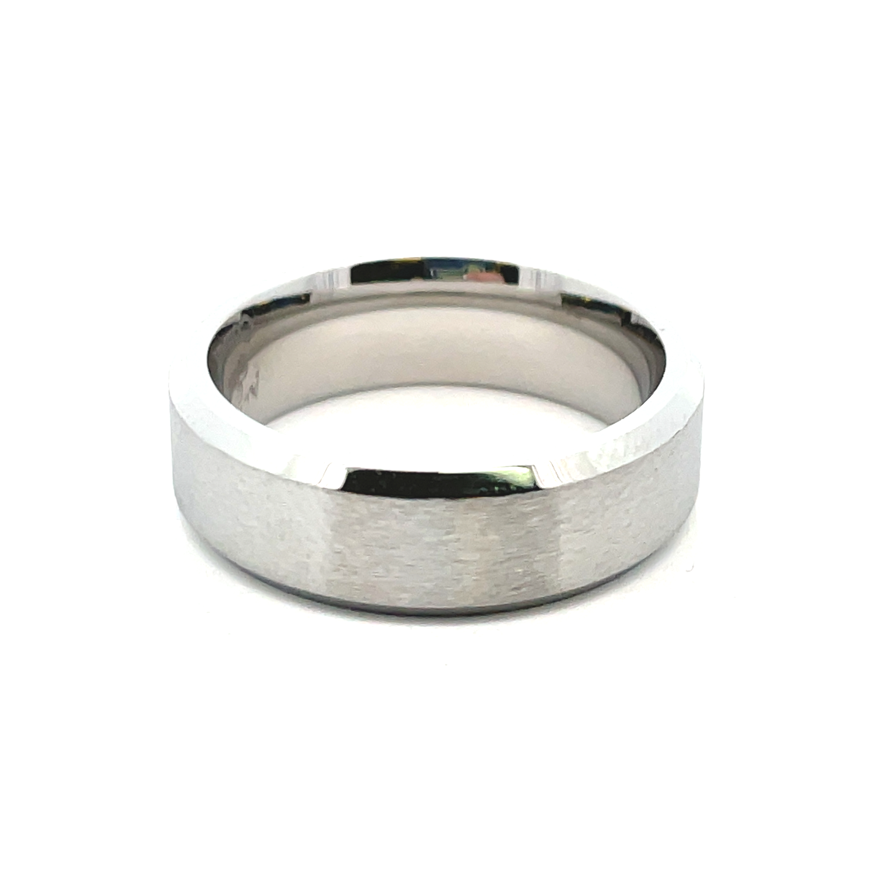 7MM COBALT BEVEL EDGE SATIN CENTER BAND SIZE 10