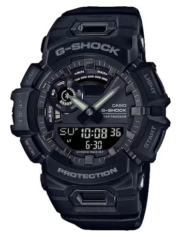 CASIO G-SHOCK ANALOGUE/DIGITAL STEP TRACKER BLACK RESIN