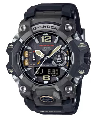 CASIO G-SHOCK MUDMASTER ANALOGUE/DIGITAL SOLAR RED RESIN WATCH